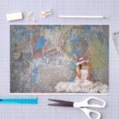 Daar zit ze in haar ontkoppelingspagina tissuepapier (Craft)