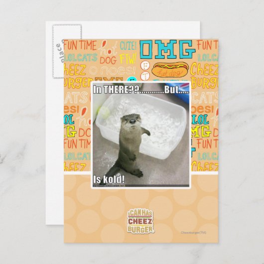 Daarbinnen? Is Kold! Briefkaart (Voorkant / Achterkant)