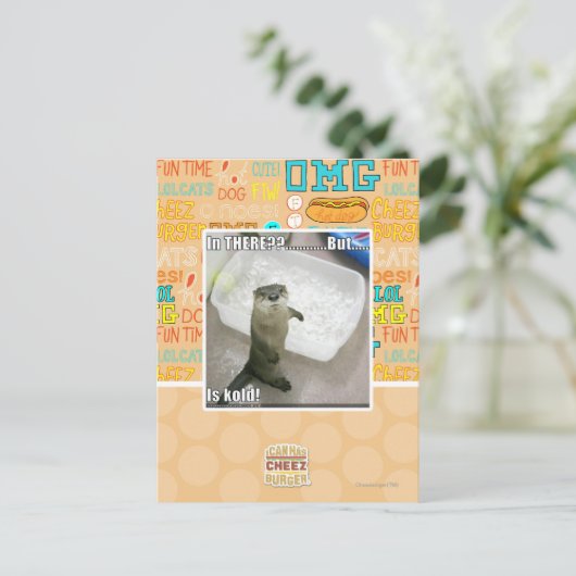 Daarbinnen? Is Kold! Briefkaart (Staand voorkant)