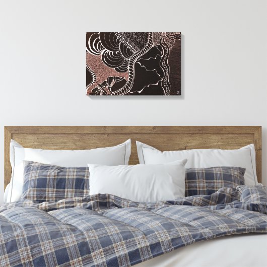 Daarentegen Canvas Afdruk (Insitu (Slaapkamer))