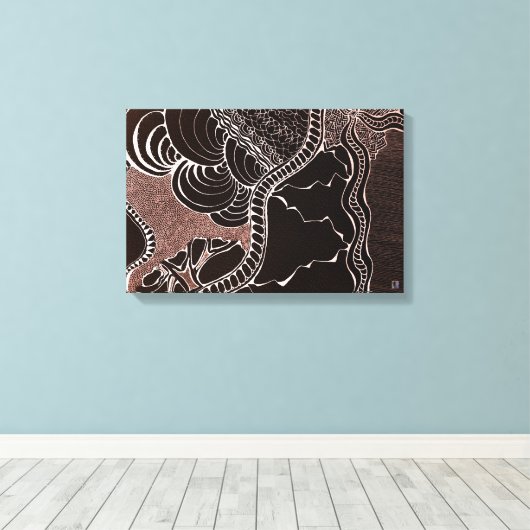 Daarentegen Canvas Afdruk (Insitu (Houten vloer))