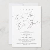 Daarna gaan we eten, een bruiloft en dansen kaart (Voorkant)