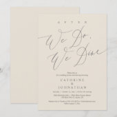 Daarna gaan we eten, een bruiloft en dansen kaart (Voorkant / Achterkant)