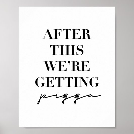 Daarna krijgen we Pizza Poster (Voorkant)