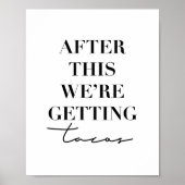 Daarna krijgen we Tacos Poster (Voorkant)