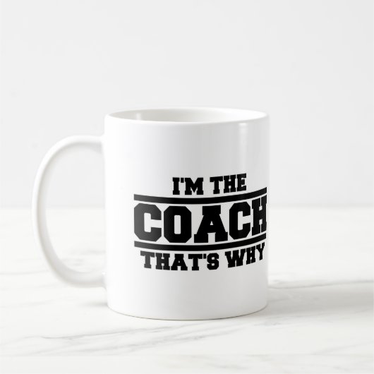 Daarom ben ik de coach koffiemok (Links)