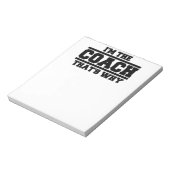 Daarom ben ik de coach notitieblok (Linkerzijde)