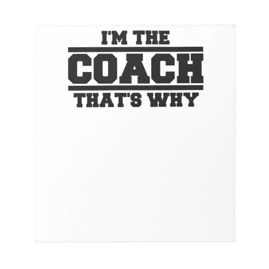 Daarom ben ik de coach notitieblok (Voorkant)