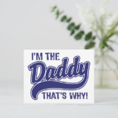 Daarom ben ik de papa. briefkaart (Staand voorkant)