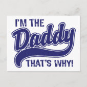 Daarom ben ik de papa. briefkaart (Voorkant)