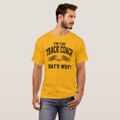 Daarom ben ik de spoorcoach t-shirt (Voorkant volledig)