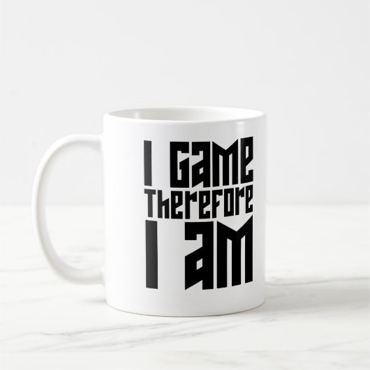 Daarom ben ik Game. Koffiemok (Links)