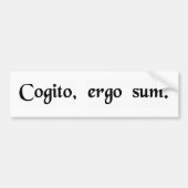 Daarom denk ik. bumpersticker (Voorkant)