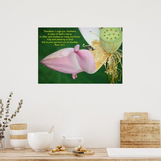 Daarom dring ik er bij u op aan, broeders poster (Keuken)