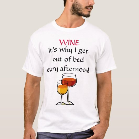 Daarom ga ik elke middag uit bed! t-shirt (Voorkant)