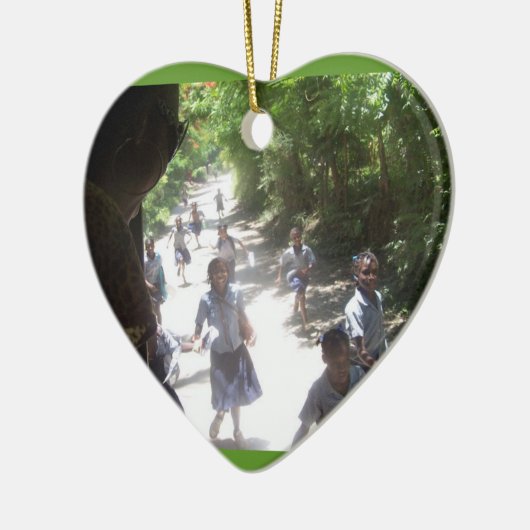 Daarom gaan we! keramisch ornament (Links)