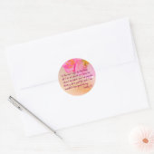 Daarom heb ik Christelijke Floral Ronde Sticker (Envelop)