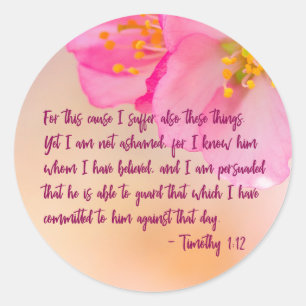 Daarom heb ik Christelijke Floral Ronde Sticker