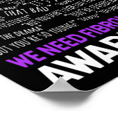 Daarom hebben we fibromyalgie-bewustzijn nodig poster (Hoek)