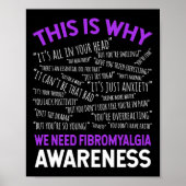 Daarom hebben we fibromyalgie-bewustzijn nodig poster (Voorkant)