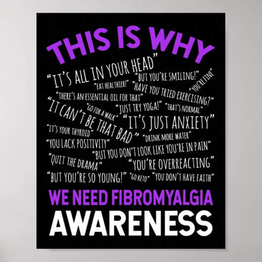 Daarom hebben we fibromyalgie-bewustzijn nodig poster (Voorkant)