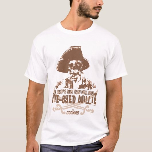 "Daarom noemen ze je eenogige Willie" T-shirt (Voorkant)
