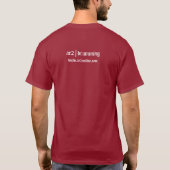 Daarom speel ik drums!! t-shirt (Achterkant)