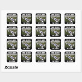 DAAROM STAAN WIJ HIER VIERKANTE STICKER (Vel)
