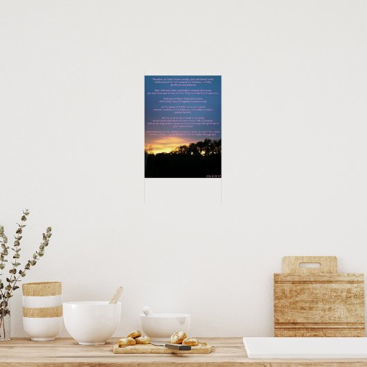 Daarom, zoals God heeft gekozen Poster (Keuken)