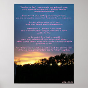 Daarom, zoals God heeft gekozen Poster