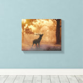 Daas in het bos canvas afdruk (Insitu (Houten vloer))