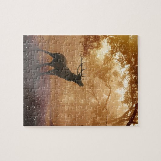 Daas in het bos legpuzzel (Horizontaal)