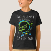 Dab Aarde Zonsverduistering Ga naar planeet Zijn A T-shirt (Voorkant)