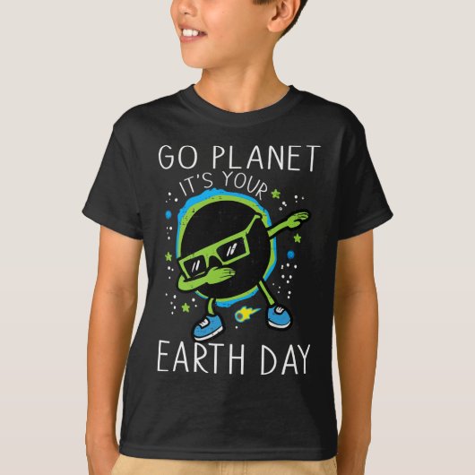 Dab Aarde Zonsverduistering Ga naar planeet Zijn A T-shirt (Voorkant)