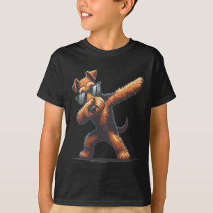 Dab Airedale Terriër Dancing Dog T-shirt