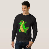 Dab Alligator Dabbing Krokodil Voor Kinderen Trui (Voorkant volledig)