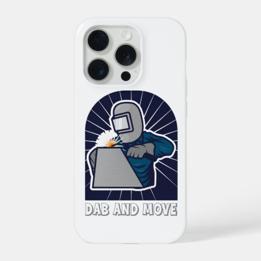 Dab and Move Funny TIG Welder Art iPhone Hoesje (Achterkant)