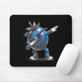 Dab Blueberry Dancing Dabbing Blueberry Fruit Muismat (Met muis)