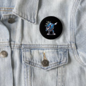 Dab Blueberry Dancing Dabbing Blueberry Fruit Ronde Button 5,7 Cm (In situ)