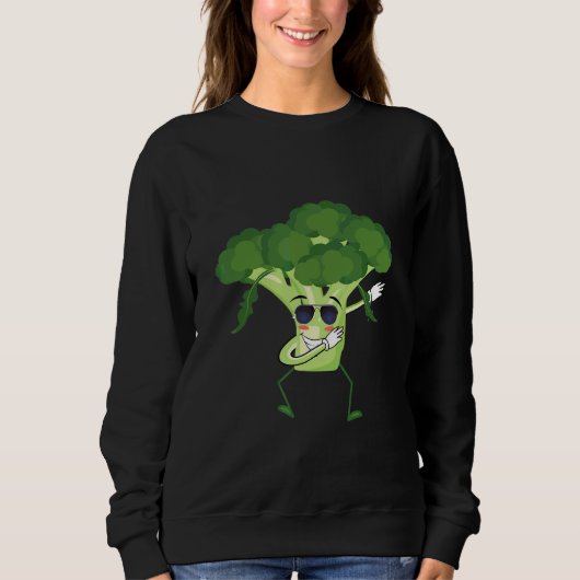 Dab Broccoli Dansende Dabbing Broccoli Groenten Trui (Voorkant)