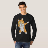 Dab Corgi Dabbing Corgi T-shirt (Voorkant volledig)