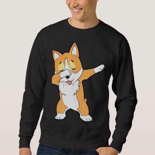 Dab Corgi Dabbing Corgi Trui (Voorkant)