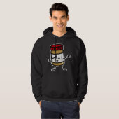 Dab dabben Pindakaas peuter jam smeert Hoodie (Voorkant volledig)