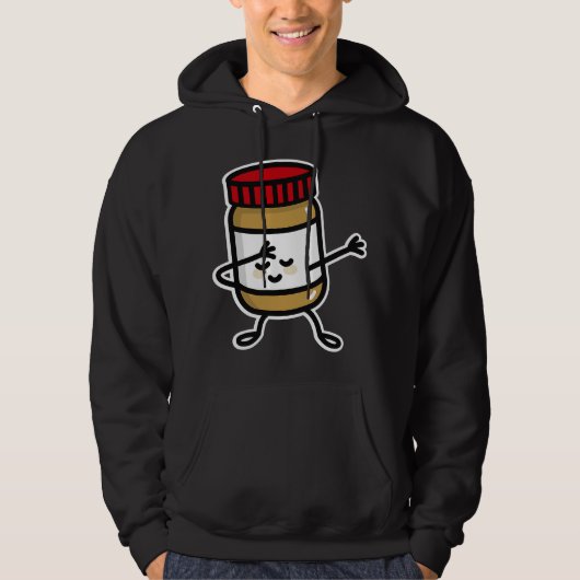Dab dabben Pindakaas peuter jam smeert Hoodie (Voorkant)