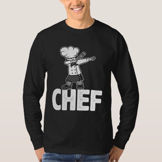 Dab Dabbing Chef Cooking Guru  Cook Retro Culinary T-shirt (Voorkant)