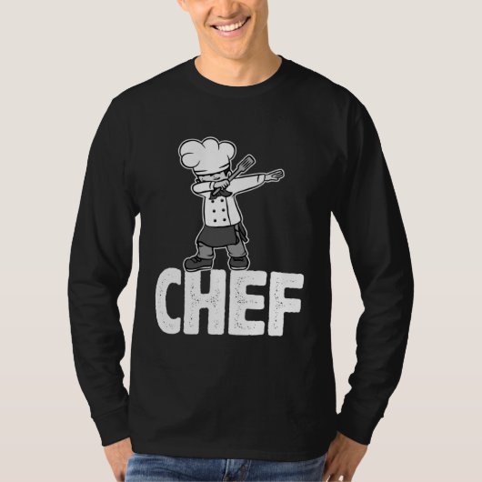 Dab Dabbing Chef Cooking Guru Cook Retro Culinary T-shirt (Voorkant)