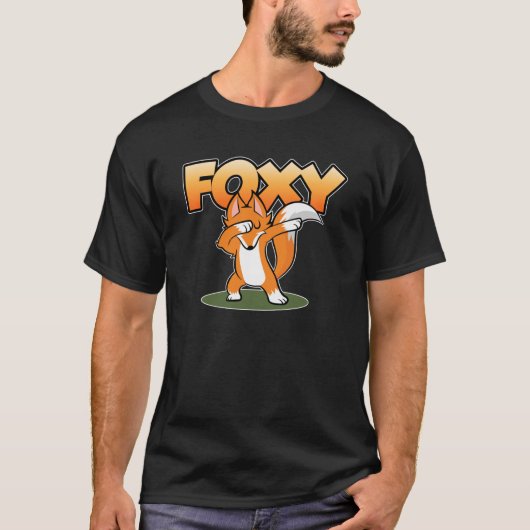 Dab Dabbing danst Disco Foxy Fox T-shirt (Voorkant)