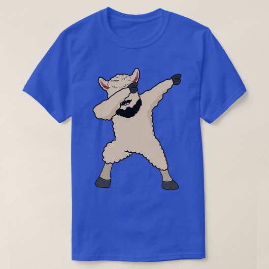 Dab Dabbing Lama Beard Llama Gift Wizard Whitebeer T-shirt (Design voorkant)
