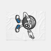 DAB Dabbing Pool biljart LL pooltafel Fleece Deken (Voorkant (Horizontaal))