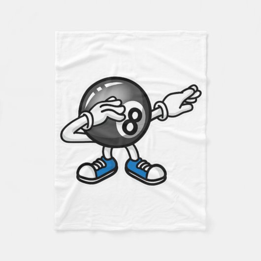DAB Dabbing Pool biljart LL pooltafel Fleece Deken (Voorkant)